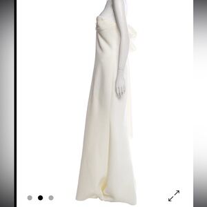 Badgley Mischka Cream Evening Gown
